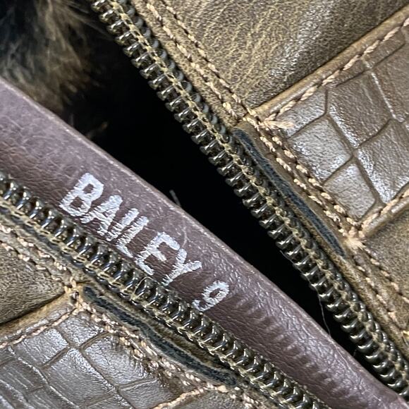 GC. SHOES Olive Bailey Faux Fur Inside Zip Round-Toe Block Heel Boots SZ 9 - Picture 7 of 7